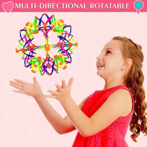 Miniatura 2 de 2 piezas de pelota inflable expandible de colores para respirar, pelota mágica expandible - juguetes antiestrés para aliviar la ansiedad - pelotas