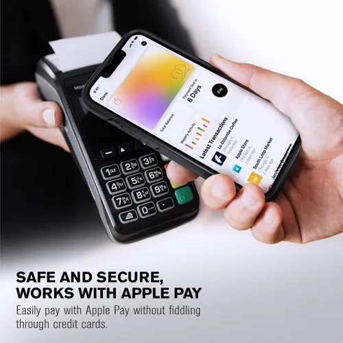 Miniatura 6 de VENA vCommute Funda tipo cartera compatible con Apple iPhone 14 (15.5 cm), funda de cuero con tapa plegable, tarjetero con función de soporte