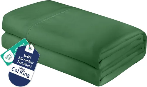 Miniatura 95 de Royale Linens Sábana Plana King – Sábanas Planas de Microfibra Cepillada Ultra Suave 1800 Solamente – Sin Arrugas y Resistente a las Manchas – Gris