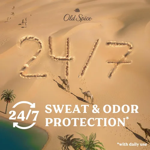 Miniatura 4 de Old Spice Dry Feel - Desodorante antitranspirante para hombres, frescura 24/7, protección contra el sudor y el olor 24/7, suave para la piel
