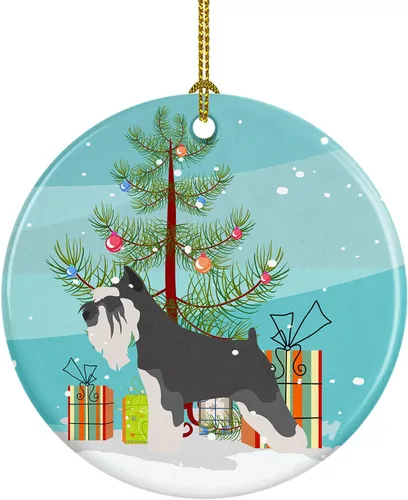 Miniatura 15 de Caroline's Treasures American Toy Fox Terrier - Adorno de cerámica de Navidad para colgar en el árbol de Navidad, decoración para el hogar, Navidad