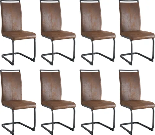 Miniatura 15 de Baysitone Juego de 6 sillas de comedor modernas, sillas laterales de comedor, sillas de cocina con asiento acolchado de piel sintética y respaldo