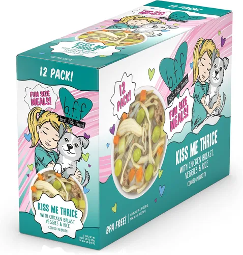 Miniatura 2 de Weruva Best Fido Friend Comidas Tamaño Divertido para Perros, Kiss Me Thrice, Taza de 2.75oz, Paquete de 12
