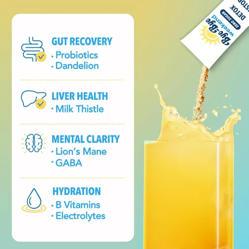 Miniatura 3 de Lemonade Drink Mix - Electrolitos, probióticos, vitaminas para el hígado y el intestino - Adiós hinchazón, fatiga, niebla cerebral, cero azúcar