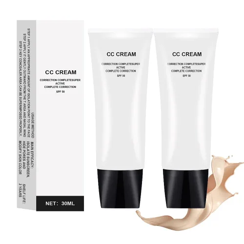 Miniatura 10 de CC Cream Ajuste del tono de piel para piel madura, corrección completa súper activa, ligera, hidratante, SPF 50, 1.0 fl oz (natural, 1.0 fl oz)