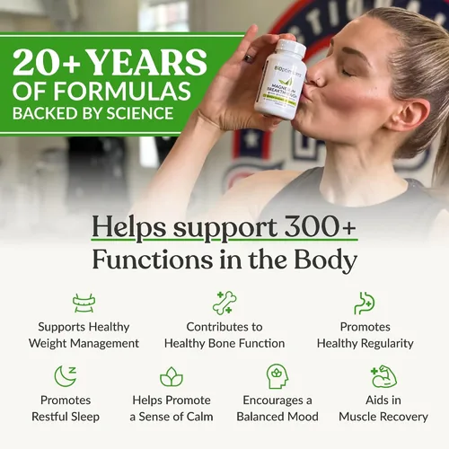 Miniatura 2 de BIOptimizers Suplemento Magnesium Breakthrough con 500mg - 7 Formas de Magnesio: Glicinato, Malato, Citrato y Más - Apoyo Natural para el Sueño