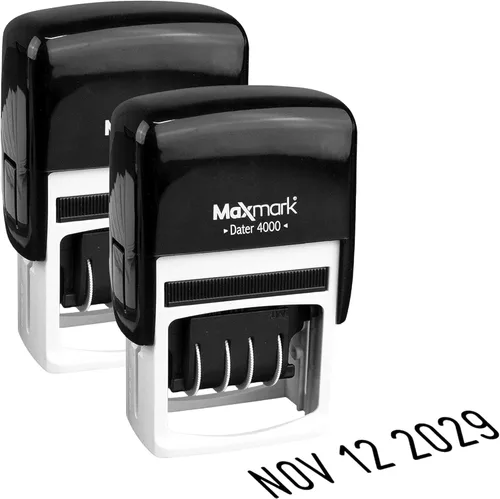 Miniatura 20 de MaxMark Sello de fecha autoentintado 2000 Dater - Azul