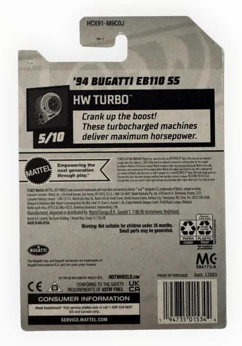 Miniatura 2 de Hot Wheels Bugatti EB110 SS '94