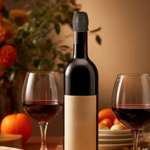 Miniatura 6 de 4 tapones de vino para botellas de vino, tapas de silicona para botellas de vino, nuevo tapón de vino 2025, cubiertas selladoras reutilizables e