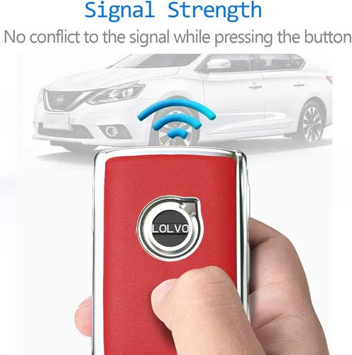 Miniatura 5 de Funda inteligente de TPU para llavero compatible con Volvo XC60, XC90, S90, V90 2019-2022 (4 botones)