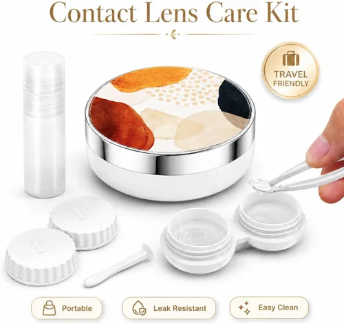 Miniatura 4 de Funda para Lentes de Contacto/Funda de Contacto, Funda para Lentes de Contacto de Viaje Funda de Contacto Linda y Solución Perfecta para Viajes