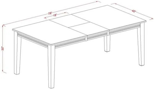 Miniatura 5 de Atlin Designs Juego de mesa de comedor de 9 piezas en suero de leche/cereza