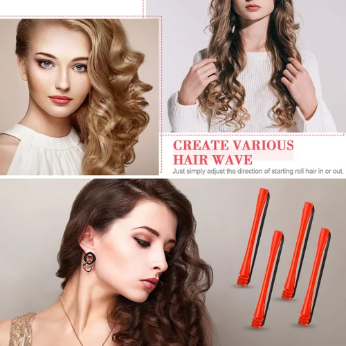 Miniatura 7 de 48 Piezas Varillas de Permanente para Cabello Varillas Cortas de Onda Fría Planchas de Plástico para Permanente Rulos Rizadores de Cabello con Peine