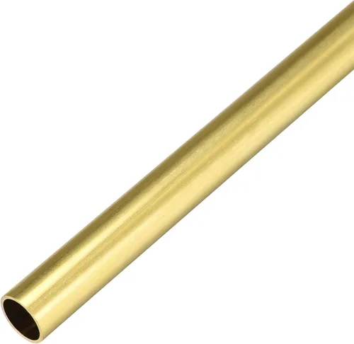 Miniatura 14 de uxcell Tubo redondo de latón, 11.811 in de longitud 0.394 in OD 0.039 in de espesor de pared, tubo recto inconsútil del tubo