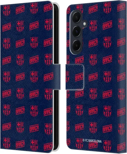 Miniatura 165 de Head Case Designs Funda de piel con licencia oficial del FC Barcelona Barca Crest Graphics para Samsung Galaxy A06 4G