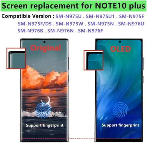 Miniatura 2 de OLED for Samsung Galaxy Note10 Plus 5G LCD Display Touch Screen Assembly Support Fingerprint and S-Pen Galaxy NOTE10 Plus SM-N975U SM-N976U Screen
