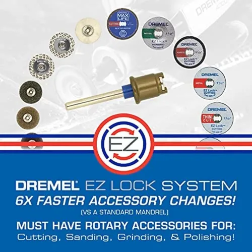 Miniatura 5 de Dremel EZ456B - Ruedas de corte para herramientas rotativas EZ Lock de 1 1/2 pulgadas, accesorios de corte de herramientas rotativas, perfectos