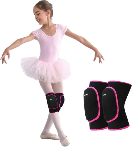 EULANT Rodilleras para Niños Bailarines, Almohadilla Protectora de Rodilla Suave Antideslizante Transpirable, Soporte Elástico de Rodilla para
