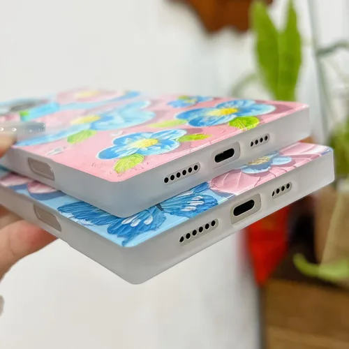 Miniatura 7 de Funda de silicona suave compatible con iPhone 17 de 6.3 pulgadas, funda protectora de silicona suave para mujer (mariposa azul)