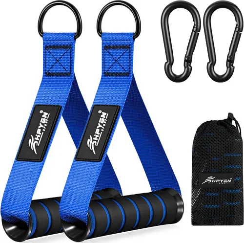 HPYGN Mango de ejercicio, equipo de fitness de repuesto para pilates, yoga, entrenador de fuerza, gimnasio en casa extraíble, rojo, gris, azul mango