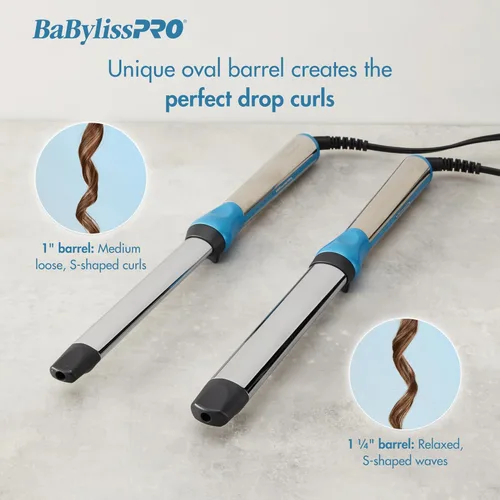 Miniatura 4 de BaBylissPRO Varita rizadora ovalada de titanio nano para todo tipo de cabello