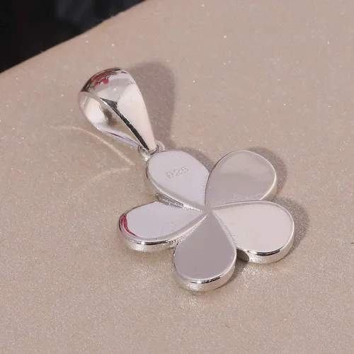 Miniatura 5 de CiNily Collar con colgante de hoja de ópaloflor para mujer, chapado en plata, regalo de joyería