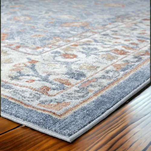 Miniatura 4 de Fashionwu Alfombra de baño con diseño floral para pasillo, alfombra moderna envejecida para sala de estar, alfombra turca, alfombra estética