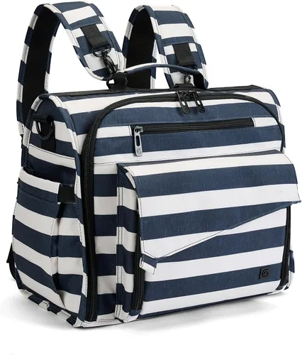 ALLCAMP - Bolsa de pañales grande, cochecito de bebé, convertida en una bolsa de mano Azul marino
