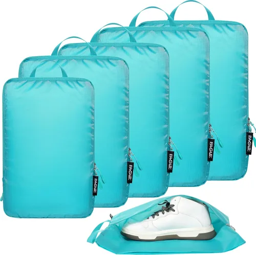 BAGAIL 4 Set/6 Set Ultraligero Compresión Embalaje Cubos Organizador de Embalaje para Accesorios de Viaje Equipaje Maleta Mochila