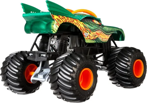Miniatura 2 de Auto a escala Hot Wheels Monster Jam Dragon, escala 1: 24