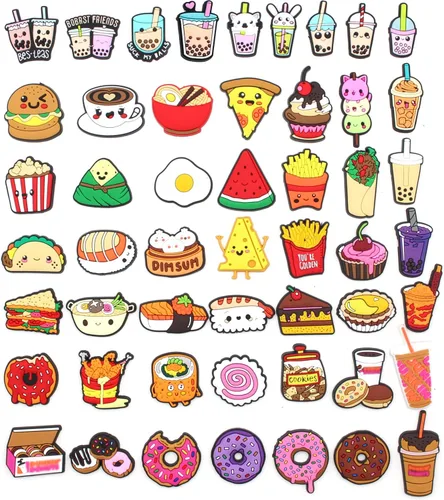 Miniatura 2 de Lindos dijes de zapatos de dibujos animados para decoración de zapatos de PVC para bricolaje, sandalias, pulseras para niños, niñas, niños