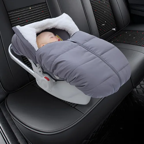 Miniatura 7 de Fairy Baby Funda de asiento de automóvil de invierno para asiento de bebé, impermeable, cálida, funda de asiento de automóvil para bebé, funda