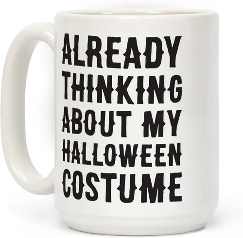 Miniatura 108 de LookHUMAN Taza de Café de Halloween – Halloween Is Meowgical Tazas, Taza de Café Espeluznante Idea de Regalos de Taza, 15 Onzas 10-Blanco