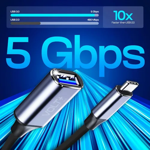 Miniatura 2 de OTG - Adaptador USB-C a USB 3.0 [paquete de 2] Thunderbolt 3 compatible con Apple MacBook Pro/Air iPhone 16 Pro Max/Plus/15 Samsung Galaxy