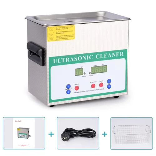 Miniatura 6 de stonylab Máquina de limpieza ultrasónica, dispositivo profesional multiusos de lavado ultrasónico de acero inoxidable con temporizador de pantalla