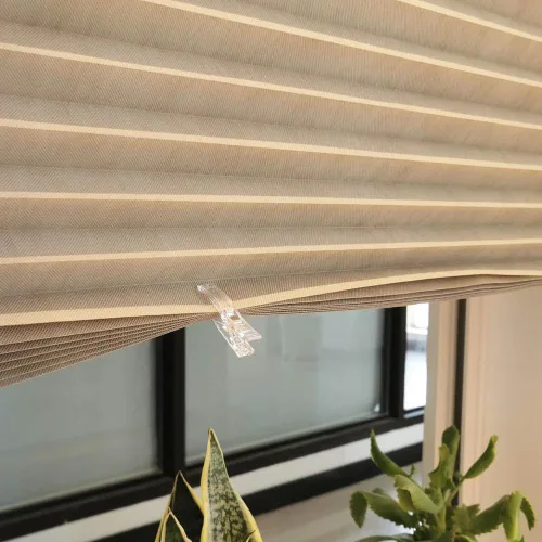 Miniatura 3 de 20 clips de suspensión para persianas de papel plisadas, clips de plástico multiusos para persianas, clips de plástico transparente, clips fuertes
