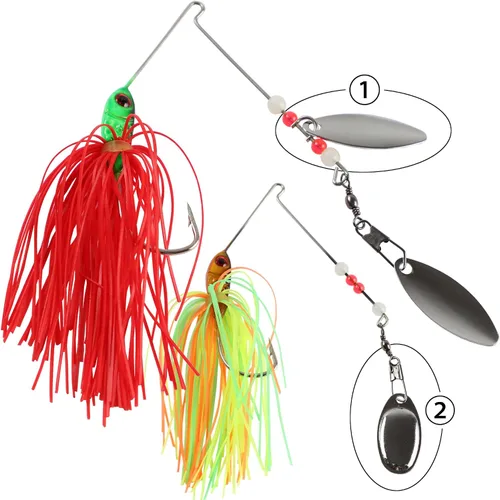 Miniatura 3 de 6 cebos giratorios para lubina, cebos giratorios para pesca de lubina, trucha, salmón, metal duro, spinnerbaits