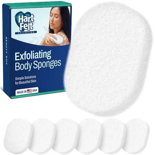 Miniatura 9 de HartFelt Esponja de baño Esponja corporal suave exfoliante para piel muerta Limpiador de baño sin químicos para el cuerpo Limpia la piel