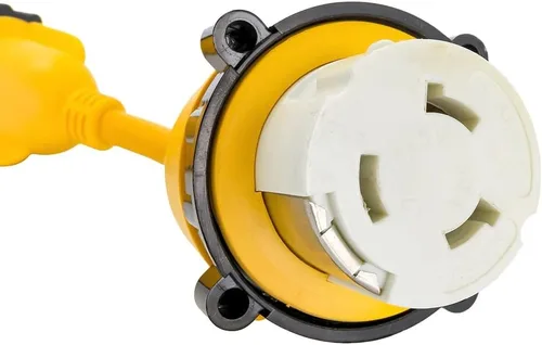 Miniatura 6 de Camco PowerGrip - Adaptador eléctrico de 12 pulgadas, extremo de bloqueo macho de 30 amperios a extremo de bloqueo hembra de 50 amperios (55615)