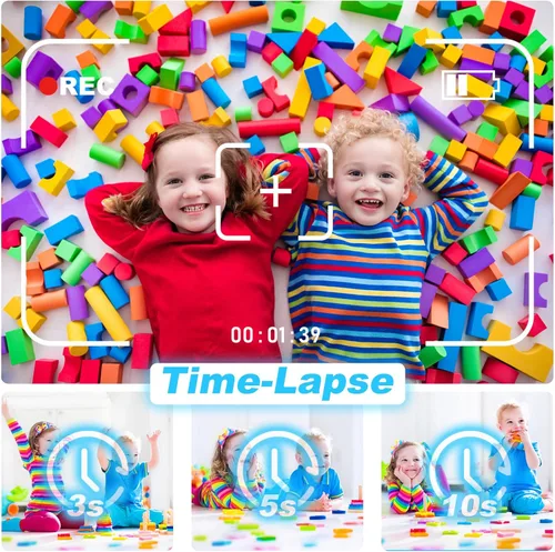 Miniatura 6 de Cámara para niños con impresión instantánea, video de 1080P, tarjeta SD de 32 GB, juguete para niños, regalos de cumpleaños de Pascua para niños