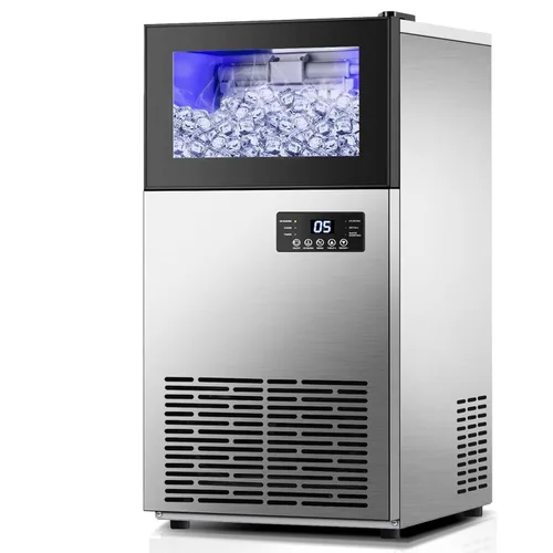 Miniatura 16 de Nugget - Máquina de hacer hielo 3 en 1 para encimera, 50 libras/24 horas, fabricación rápida de LCE en 10 minutos, función de limpieza automática