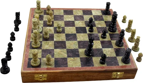 Miniatura 5 de Juegos de mesa de estrategia para adultos, juegos de ajedrez únicos y tablero de 10 x 10 pulgadas, regalos de Navidad para niños, niñas y niños