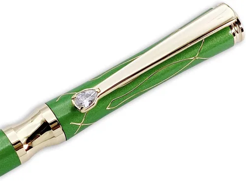 Miniatura 11 de LACHIEVA LUX Bolígrafo de metal ejecutivo de cristal negro elegante con recambios P900M hechos en Alemania, instrumentos de escritura de lujo y alta