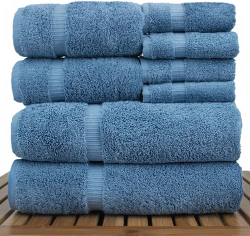 Miniatura 61 de Colección de calidad de hotel y spa, altamente absorbente y de secado rápido, 100% algodón turco, 750+ GSM, toallas ecológicas, toallas con borde