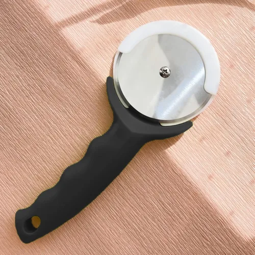 Miniatura 7 de Rueda cortadora de pizza de 3 pulgadas, cortador de pizza de acero inoxidable con tapa, cortador de pizza súper afilado, apto para lavavajillas
