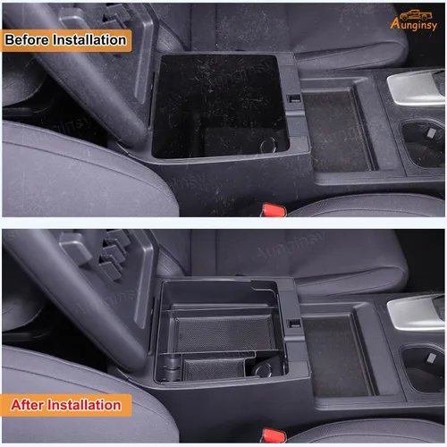 Miniatura 2 de Aunginsy Caja de almacenamiento para reposabrazos compatible con Nissan Frontier 2022-2024 2025 para camioneta pickup consola central, bandeja