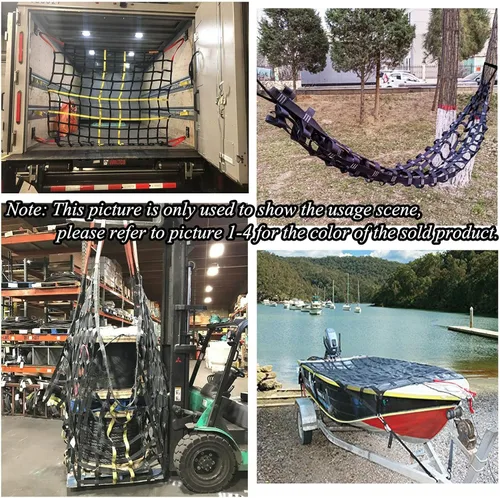Miniatura 7 de Red de escalada para adultos, red de carga, para ejercicio en interiores y exteriores, red de campo de ninja, columpio, jungla, gimnasio, correa