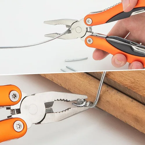 Miniatura 4 de WIWUE GUO Alicates de punta de aguja, multiherramienta, esenciales de senderismo, regalos para padres, cuchillo de bolsillo, alicates