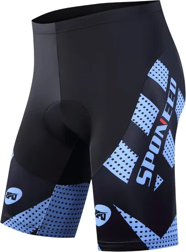 sponeed Pantalones cortos de ciclismo para hombre, pantalones acolchados para ciclismo, ropa de ciclismo