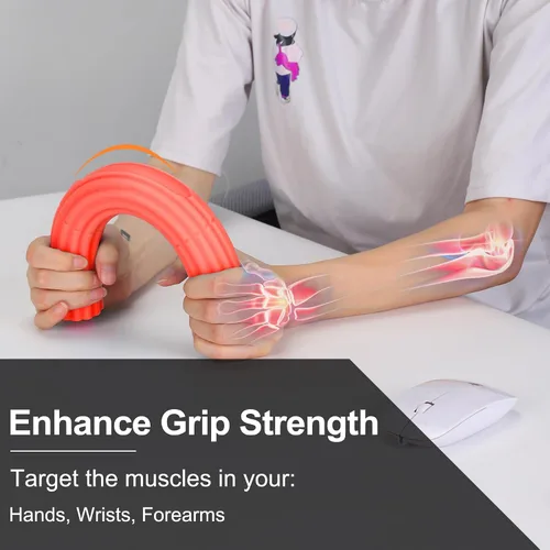 Miniatura 2 de Barra Fortalecedora de Terapia Flex para Codo de Tenista, Codo de Golfista, Tendinitis - Barra de Resistencia de Terapia Física para Alivio